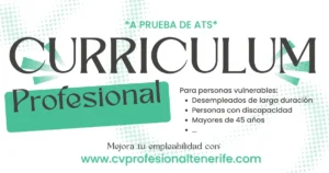 CV Profesional Tenerife a prueba de ATS | CV Profesional Tenerife™