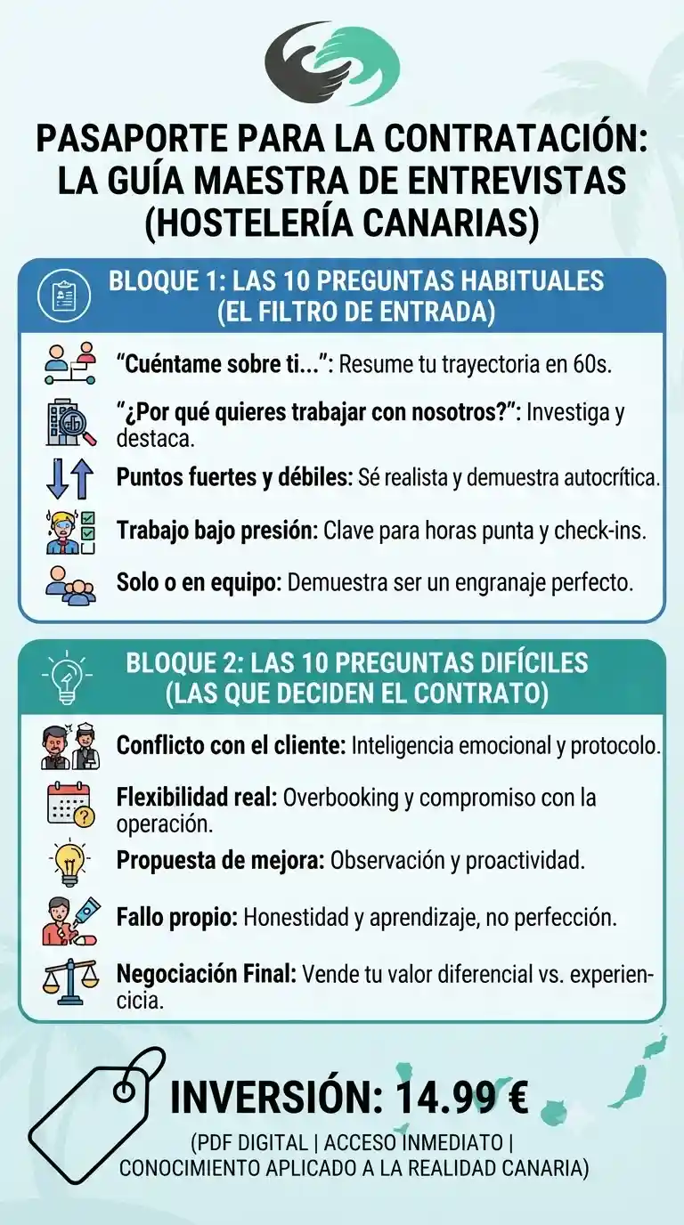 Gemini Generated Image 89tvti89tvti89tv | CV Profesional Tenerife™ Infografía Pasaporte al éxito laboral en el sector turístico