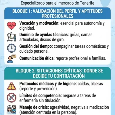 Infografía Guía Sector cuidados.