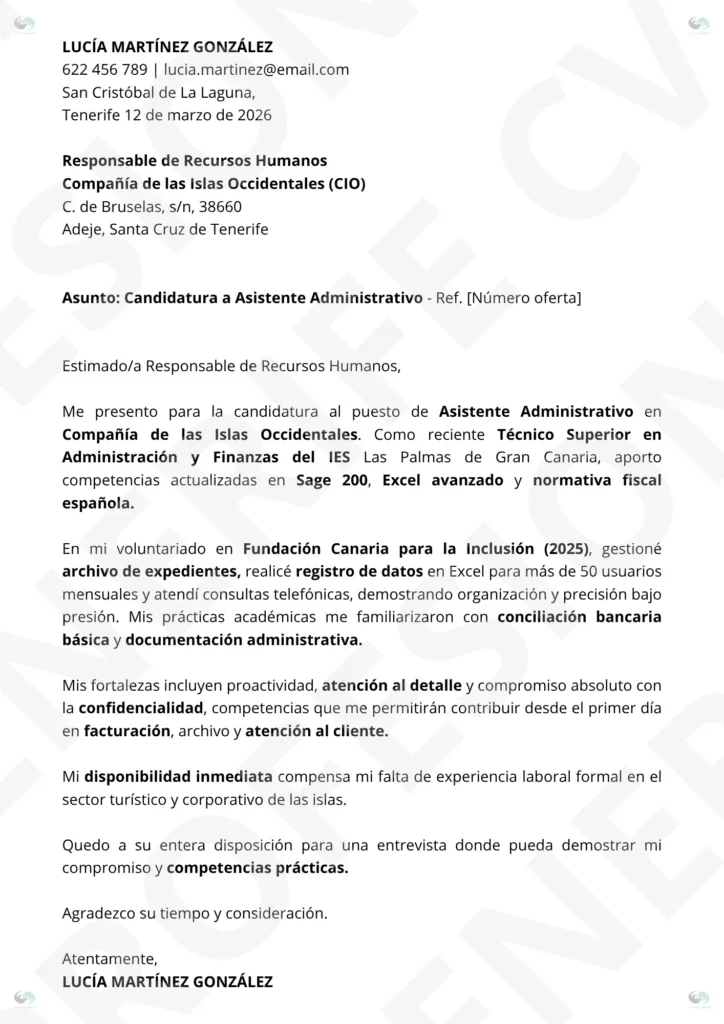 VISTA PREVIA Pack Gestion Administrativa 1 | CV Profesional Tenerife™